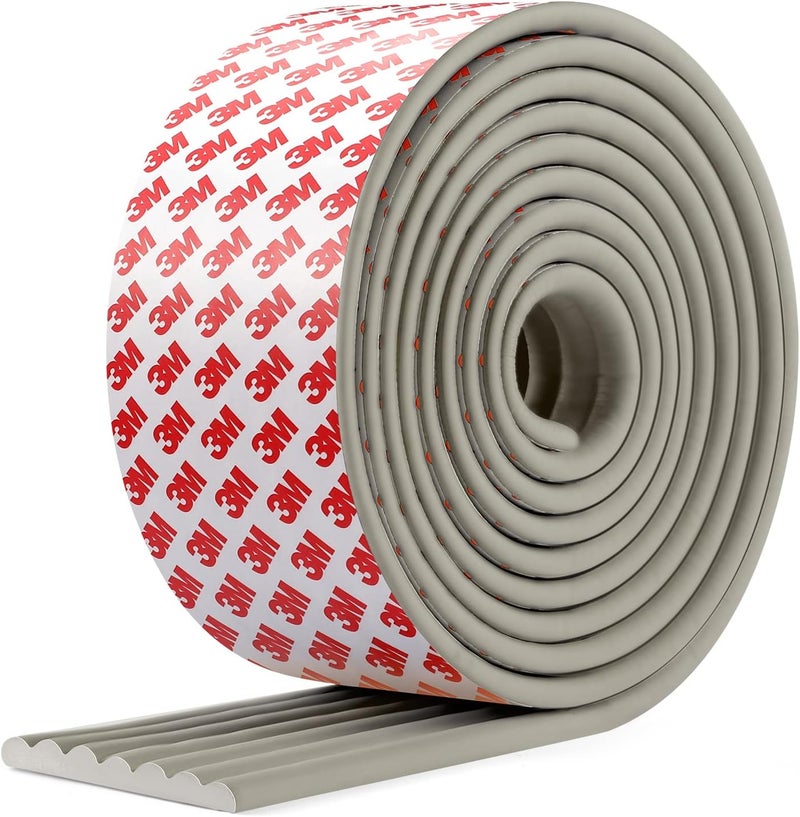 Dovesail Upgrade Baby Proofing Edge Guards 6.6 ft Protector with 3M Adhesive Double Sided Tape,Extra-Wide Soft NBR Rubber Foam Padding,Furniture Safety Corner Edge Bumper Guard-Grey - Image 1